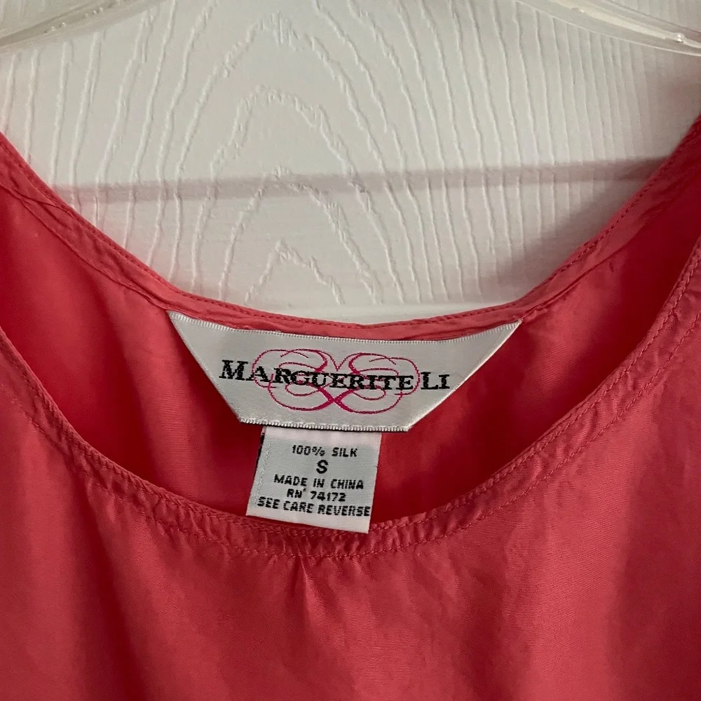 Vintage silk Marguerite Li Tank Top, Small - Picture 2 of 5